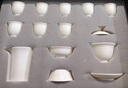 苏氏陶瓷（SUSHI CERAMICS）羊脂玉德化白瓷丰亭三才盖碗功夫茶具套组礼盒中秋节礼物130ML 实拍图