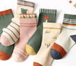 浪莎儿童袜子女童纯棉秋冬季长筒袜可爱拼色学生袜舒适潮流撞色四季袜 森林宝宝 6双 10岁以上 鞋码36-40码脚长22-24cm 实拍图
