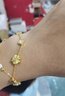 七可情人节礼物女朋友手链女生款四叶草足黄金手镯轻奢高端实用送老婆 实拍图