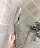 四季沐歌（MICOE）增压淋浴花洒喷头套装 浴室大面板淋浴头电镀手持花洒三件装HS122 实拍图