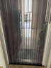 金刚网折叠纱门新款防盗带锁防猫狗老鼠铝合金纱窗隐形推拉式自装 白色框 实拍图