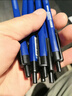 晨光（M&G）晨光水感顺滑圆珠笔中油笔0.7mm子弹头软胶握手原子笔按动笔 学生 办公用品 蓝色40支/盒ABPW3002A 实拍图