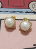 伊灿倪妮同款淡水仿珍珠耳钉2025新款爆款耳环女高级感耳饰无耳洞耳夹 倪妮同款淡水珍珠耳钉 实拍图