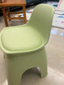 麦田儿童凳家用塑料小凳子客厅矮凳换鞋凳儿童靠背椅子浴室防滑洗澡凳 靠背护腰-绿色中号【加厚防滑 圆润边角】 实拍图