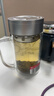 富光双层玻璃杯 高硼硅玻璃泡茶杯子 茶水分离杯 带茶隔商务水杯男士 实拍图