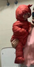 巴拉巴拉童装婴儿连体羽绒服轻薄羽绒服宝宝衣服冬装抱衣爬服男童女童 铁锈红61003 90cm 实拍图