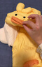 巴拉巴拉童装婴儿连体羽绒服连体衣宝宝衣服2025冬装哈衣爬服萌趣男童女童 黄色小鸡-白鸭绒 80 cm-充绒量83g 实拍图