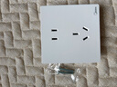 美的（Midea）开关插座面板86型家用办公暗装墙壁多孔一开双控五孔usb三孔16A 正五孔插座 实拍图