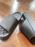 DMPD凉拖鞋男夏季新款防臭户外踩屎感厚底居家防滑按摩底浴室情侣拖鞋 黑色 42-43 (255mm) （适合41-42） 实拍图