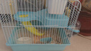 共度（Gong Du）仓鼠笼子 金丝熊笼 豪华迷你仓鼠屋 便携笼 养鼠笼松鼠笼子玩具窝 大城堡-蓝色（27*21*30cm） 实拍图