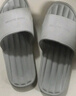 俞兆林（YUZHAOLIN）拖鞋男家用室内外穿洗澡浴室防滑居家情侣凉拖鞋女 白色 40/41 实拍图