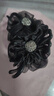默研（MOYAN）满钻太阳花抓夹后脑勺专用气质发夹盘发神器夹子头饰发饰 黑色花朵水钻抓夹 A29-306 实拍图