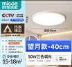 四季沐歌（MICOE）普瑞光源LED卧室灯吸顶灯现代简约超薄超亮LED儿童房间包安装 实拍图