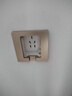 公牛（BULL）嵌入式插座内嵌冰箱专用超薄暗装86陷墙壁隐藏式开关插座面板 镶嵌凹槽隐形五孔10A【香槟金】 实拍图