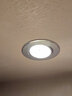 led射灯3W嵌入式背景墙家装客厅全套开孔5/5.5/6.5/7CM7.5公分8厘米天花灯 砂银开孔65-75 3W+暖白光 实拍图