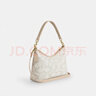 蔻驰（COACH）【品牌直供】女士LAUREL中号经典标志单肩斜挎包象牙白色CBH87 实拍图