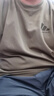 阿迪达斯短袖男2025夏季运动亲肤透气轻薄速干T恤 橄榄绿/绿棕色 3XL  实拍图