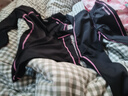 橙火女童紧身衣训练服女孩速干衣运动套装小学生跑步羽毛球网球篮球服 26520黑色/粉边（不加绒） 150码适合身高141-150cm 65-75斤 实拍图