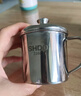 膳大皇（SHDO）抗菌316不锈钢水杯带盖茶缸大号食品级老式茶杯办公室口杯小杯子 【医级抗菌316】250ml 实拍图