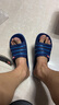 经典拖鞋舒适休闲一字拖居家情侣防滑男女凉拖鞋 蓝色 43 （偏小码建议拍大一码） 实拍图