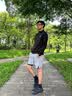 乐途运动鞋男鞋秋季复古革网面休闲鞋厚底减震回弹老爹鞋子男黑色42 实拍图
