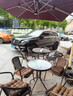自力阳台桌椅藤椅三件套组合简约椅子户外休闲腾椅室外庭院单人小茶几 棕色围椅 标价是单把价 2把起发 实拍图