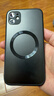 奶小鸭 【AG磨砂】适用苹果11手机壳 iphone11保护套magsafe磁吸充电超薄磨砂全包防摔男女款 石墨黑 实拍图