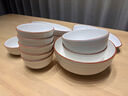 景西碗盘餐具家用2025新款高颜值简约风餐具套装釉下彩餐具乔迁新婚礼 【咖色横纹】6人食28件套 咖色横纹餐具套装 实拍图