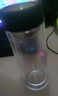 富光男女士双层玻璃杯 高硼硅玻璃304茶隔水杯子 带茶隔泡茶杯500ml 实拍图