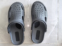 越南橡胶凉鞋男款透气夏季运动外穿包头沙滩拖鞋开车柔软舒 灰黑 40 实拍图
