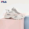 FILA斐乐SOFIA鱼刺鞋女鞋跑步鞋复古老爹鞋女增高鞋休闲鞋 南极灰/合金灰-AG 37.5 实拍图