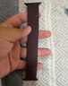 BHO【热销5万+】适用苹果手表表带apple iwatch s10/s11表带s9/se3/2单圈编织表带s8/7尼龙女士男生款 绛樱桃色 40/41/42表盘S码【腕围141-154mm】 实拍图