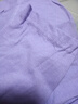 【亲肤纯棉】春秋女装纯棉长袖t恤新款韩版百搭打底衫大码外穿 紫色 4XL码【建议150-165斤】 实拍图