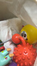 费雪（Fisher-Price）儿童玩具小皮球甩甩摇铃球黄色(含辰太按摩球红色)生日礼物礼品 实拍图
