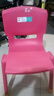 禧天龙家用加厚椅子靠背椅板凳子宝宝小坐椅幼儿园塑料防滑可叠放小凳子 大号桃红色 1个装【升级脚套防滑】 【优选PP原料】 实拍图
