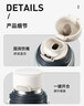 苏泊尔（SUPOR） 保温杯316L不锈钢大容量水杯学生保温杯男女士车载户外便携杯子 羽灰色【茶滤款】500ml 实拍图