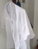 2025年V领白衬衫女通勤修身职业工装保险房产销售免烫短袖衬衣 B613白色【暗扣】短袖 XL 推荐【110-120斤】 晒单实拍图
