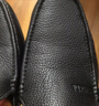沙驰（SATCHI）鹿皮皮鞋男鞋夏季商务休闲鞋男士驾车鞋软皮软底舒适透气鞋豆豆鞋 黑色21822013Z 39 欧码偏大一码 实拍图