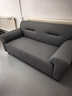 吉世伦北欧皮革沙发现代简约小户型双人三人位客厅家用皮艺沙发猫抓皮 猫抓皮革深灰色+海绵+乳胶+实木框 三人位 1.7m -厂家直销 实拍图