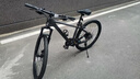 JEEP吉普山地车自行车双碟刹变速减震镁合金成人通勤越野山地车-MX100 薄墨灰【轻量高颜值镁合金车架】 27.5寸（适合身高160-185CM） 24速-日常通勤【加粗减震前叉】 实拍图