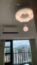 梵季（Fanji）客厅隐形吊扇灯2026新款简约奶油风主卧室吸顶风扇灯广东中山灯具 泡泡小熊42寸无极变频+语音+遥控 无规格 实拍图