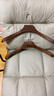 访客 实木衣架成人服装店木头衣撑宽肩木质衣挂家用衣架子复古平头2只 实拍图