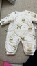 童泰新生婴儿衣服连体衣夹棉秋冬季0-6月初生宝宝纯棉加厚哈衣爬服 魔法小兔 52cm (建议0-2个月身高50-55cm) 实拍图