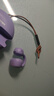 魔声（MONSTER）真无线蓝牙耳机耳夹式 开放式骨传导概念运动跑步游戏智能降噪超长续航 适用华为小米 XKT21紫色 实拍图