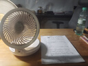 爱登风扇悬浮壁挂台式空气循环扇无线厨房桌面落地小型电风扇家用充电便携办公室宿舍用轻音低噪E808白 实拍图