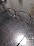 依视路（ESSILOR） 钻晶系列高清耐磨防蓝光近视超薄镜片专业配度数眼镜架男女镜框 金属-半框-2012BK-黑色 镜框+依视路膜御防蓝光1.60现片 实拍图