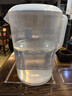 塑料冷水壶超大容量家用耐高温泡茶壶开水杯果汁防爆带刻度凉水壶 半透明5000ml1个 实拍图