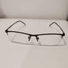 京东京造 近视眼镜框专业配镜防蓝光男钛半框商务枪灰色 平光 实拍图