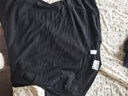 凡客诚品300克重磅全棉圆领长袖T恤男士打底T恤衫 黑色 2XL 实拍图