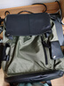 梵者大容量双肩包男士背包休闲旅行电脑包高中大学生书包男初中潮流皮 拉链升级款墨绿色 实拍图